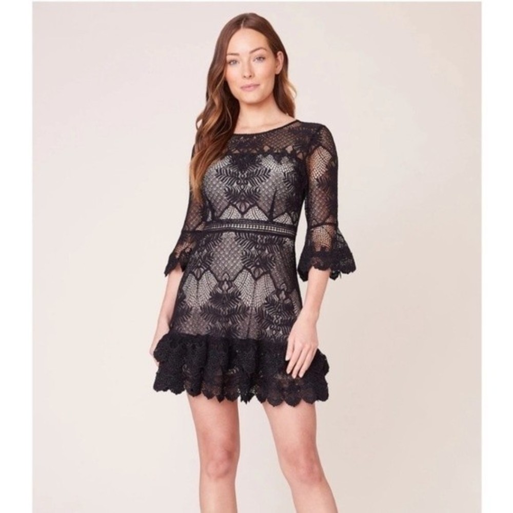 NEW BB Dakota rsvp black layer cake dress sz 0